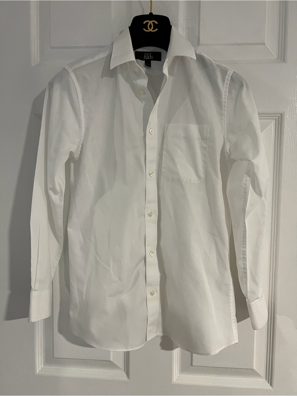Nordstrom Kids Size 12 White Button Down Dress Shirt